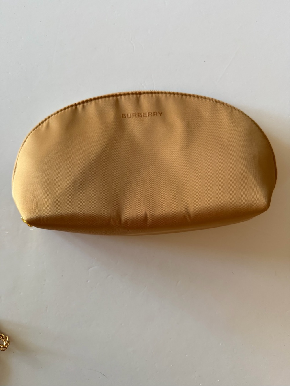 Burberry Metallic Gold Cosmetic Bag